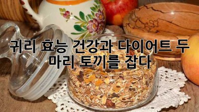귀리 효능: 건강과 다이어트, 두 마리 토끼를 잡다!